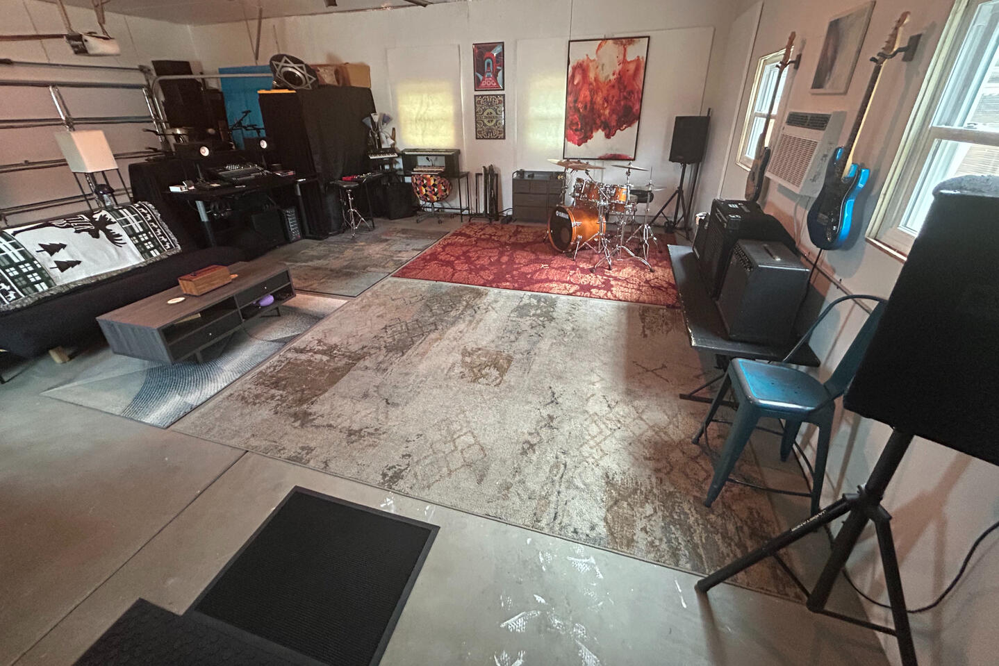 Fully insulated and climate controlled garage studio